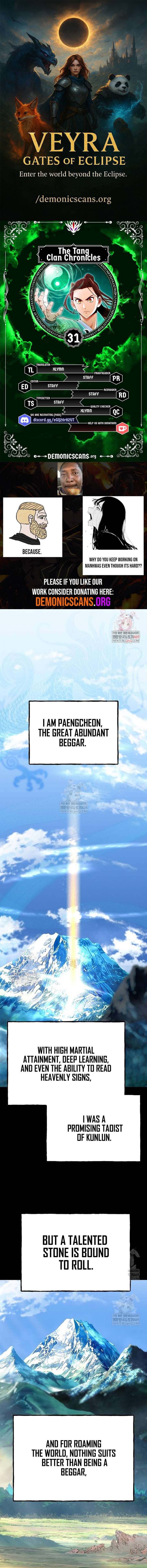 The Tang Clan Chronicles Chapter 31